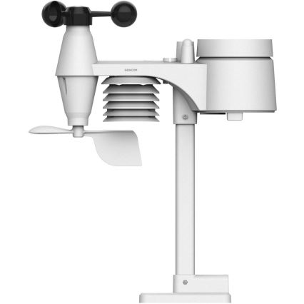 Sencor - Ammattilaisluokan sääasema värillisellä LCD-näytöllä ja herätyskellolla 5V/1xCR2032 + 3xAA Wi-Fi