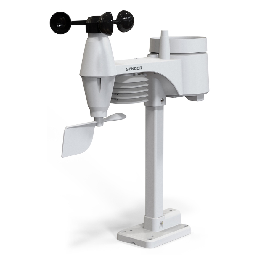 Sencor - Ammattimainen sääasema värillisellä LCD-näytöllä ja Herätyskello 1xCR2032 + 3xAA