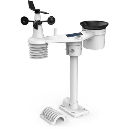 Sencor - Ammattimainen sääasema värillisellä LCD-näytöllä 5V 1xCR2032 + 3xAA + 2xAA Wi-Fi Tuya