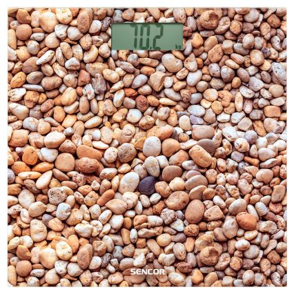 Sencor - Digitaalinen henkilövaaka LCD-näytöllä 1xCR2032