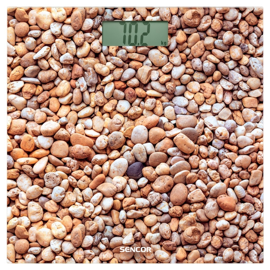 Sencor - Digitaalinen henkilövaaka LCD-näytöllä 1xCR2032