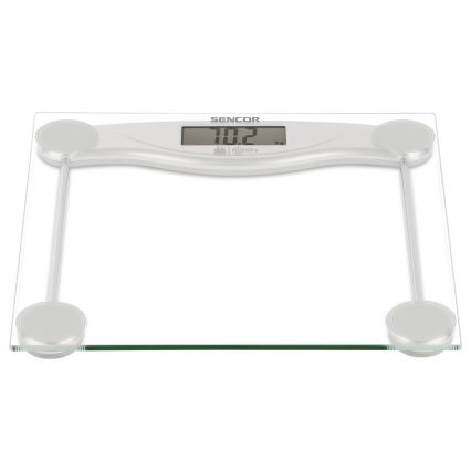 Sencor - Digitaalinen henkilövaaka LCD-näytöllä 1xCR2032