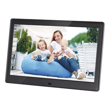 Sencor - Digitaalinen kuvakehys kaiuttimella 230V musta + kaukosäädin