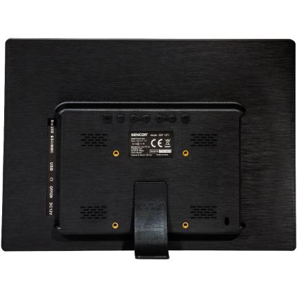 Sencor - Digitaalinen valokuvakehys 13,3 kaiuttimella 230V antrasiitti + kauko-ohjain