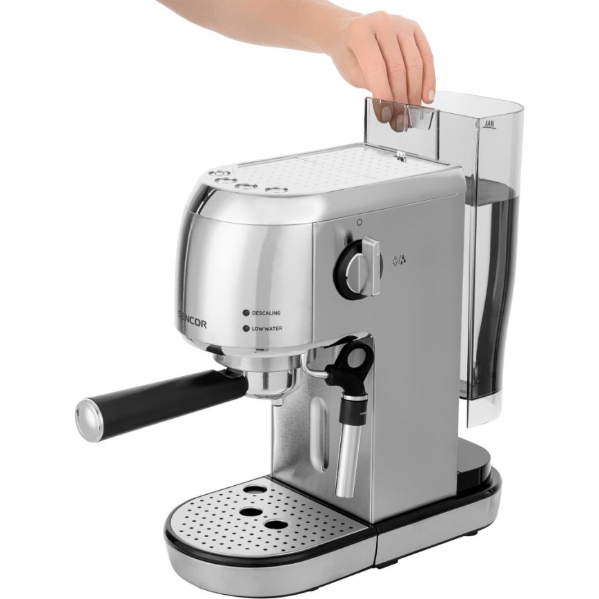 Sencor - Kahvinkeitin espressopannulla 1400W/230V