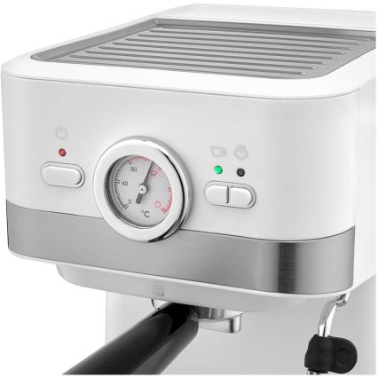 Sencor - Kahvinkeitin espressopannulla 1050W/230V valkoinen/matattu kromi