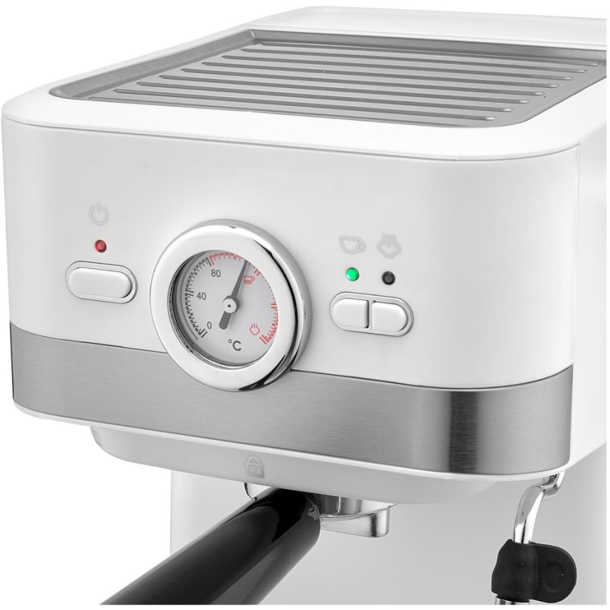 Sencor - Kahvinkeitin espressopannulla 1050W/230V valkoinen/matattu kromi