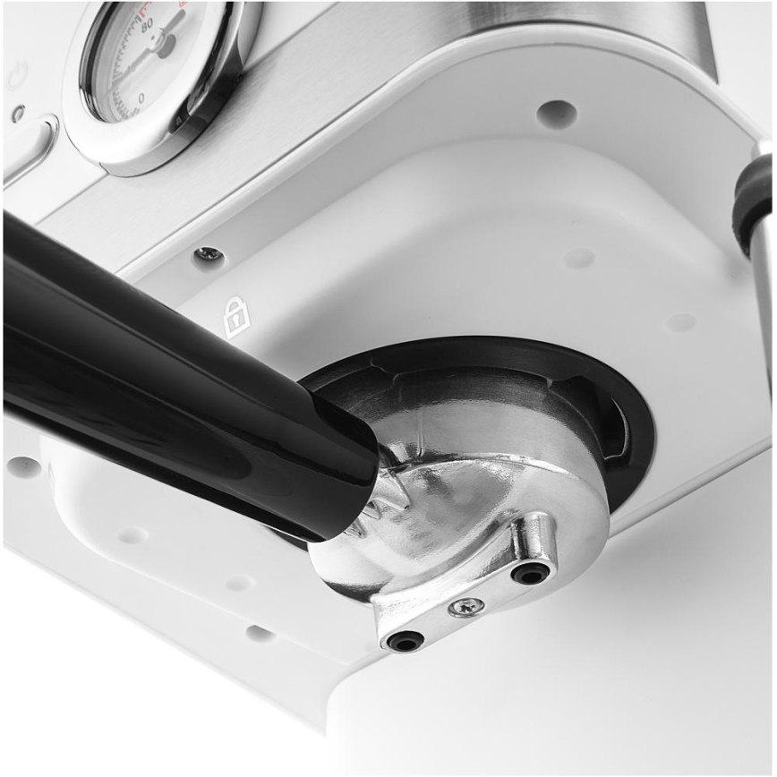 Sencor - Kahvinkeitin espressopannulla 1050W/230V valkoinen/matattu kromi