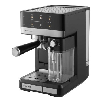 Sencor - Espressokeitin portafiltterilla 1350W/230V musta/mattakromi