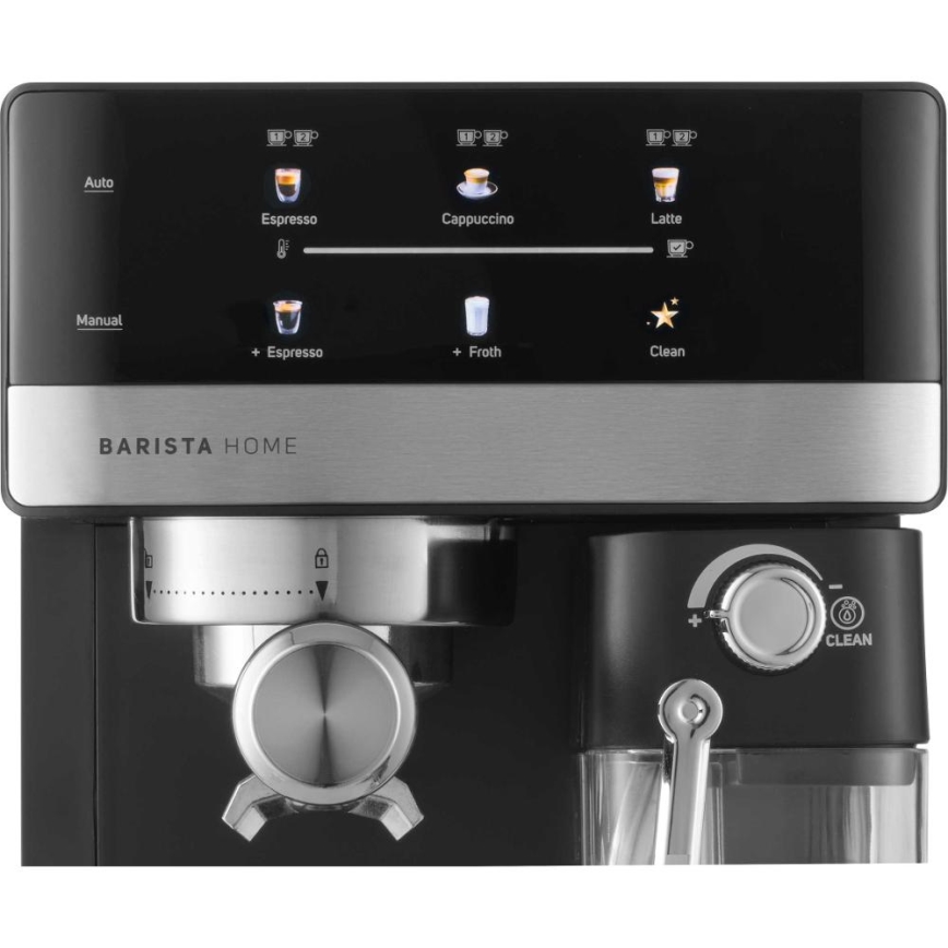 Sencor - Espressokeitin portafiltterilla 1350W/230V musta/mattakromi