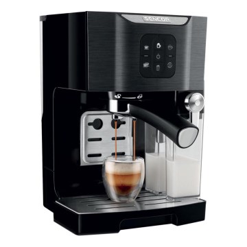 Sencor - Espressokeitin, portafiltterillä, 1450W/230V, musta/mattakromi