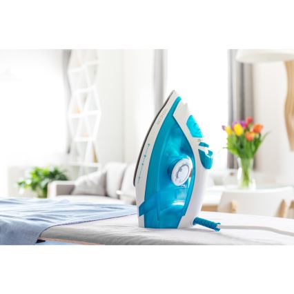 Sencor - Höyrysilitysrauta 2000W/230V sininen/valkoinen