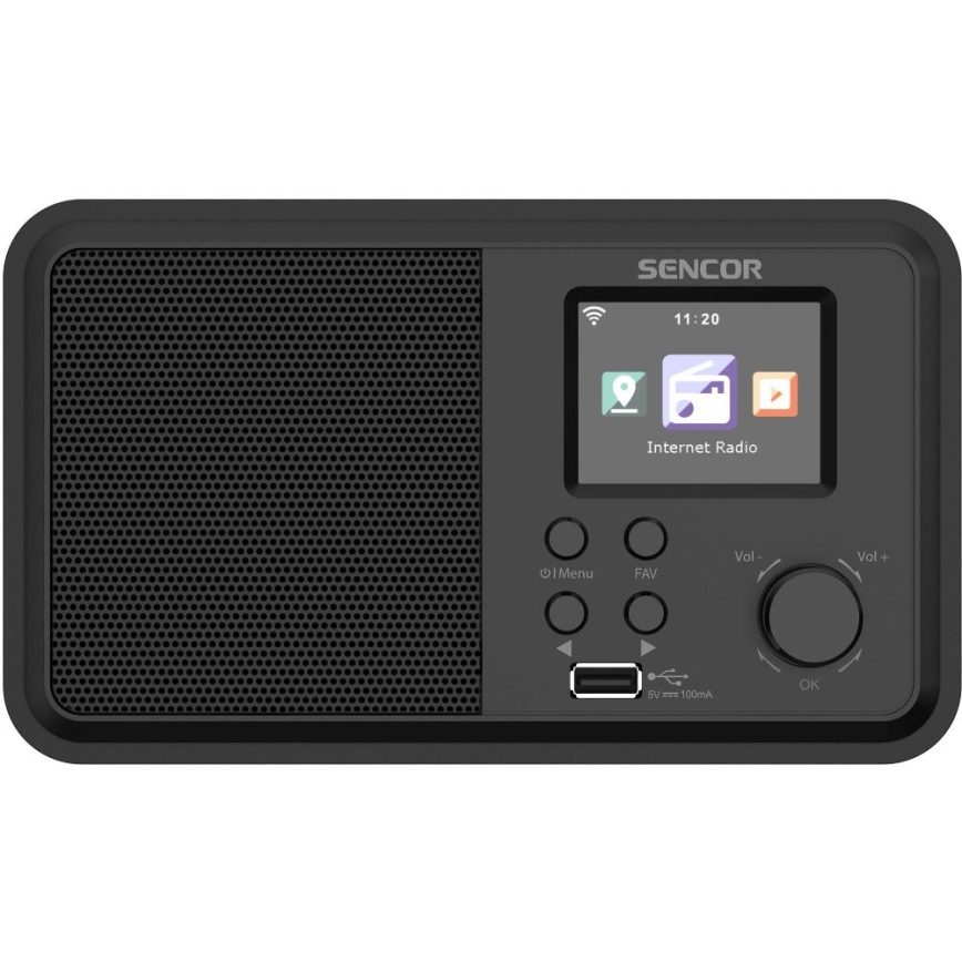 Sencor - Internet-radio 4W/5V Wi-Fi + kaukosäädin