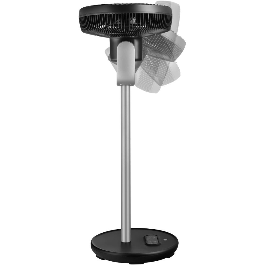 Sencor - Jalallinen tuuletin 3D UltraSilent 26W/230V Wi-Fi musta + kaukosäädin