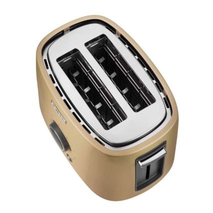 Sencor - Kaksipaikkainen leivänpaahdin ja lämmitysristikko 1000W/230V beige