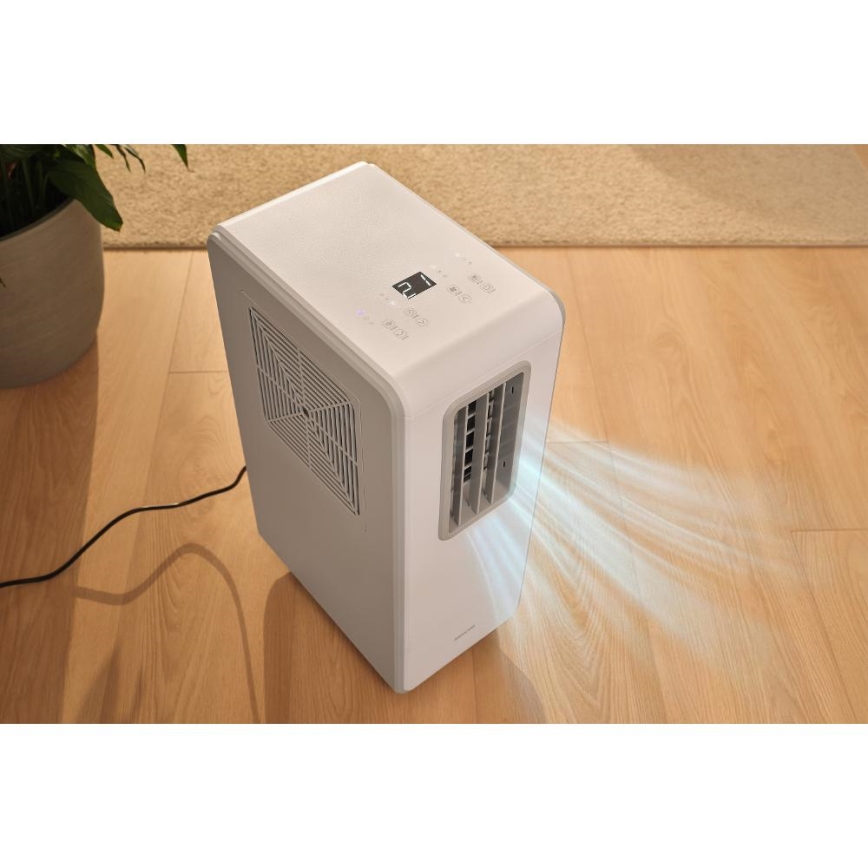 Sencor - kannettava 4-toimintoinen ilmastointilaite 200 W/230 V, 1800 BTU, valkoinen + kaukosäädin
