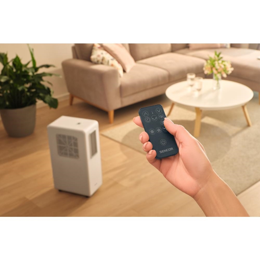 Sencor - kannettava 4-toimintoinen ilmastointilaite 200 W/230 V, 1800 BTU, valkoinen + kaukosäädin