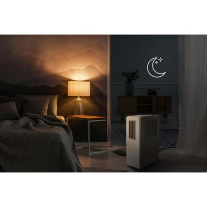 Sencor - kannettava 4-toimintoinen ilmastointilaite 200 W/230 V, 1800 BTU, valkoinen + kaukosäädin