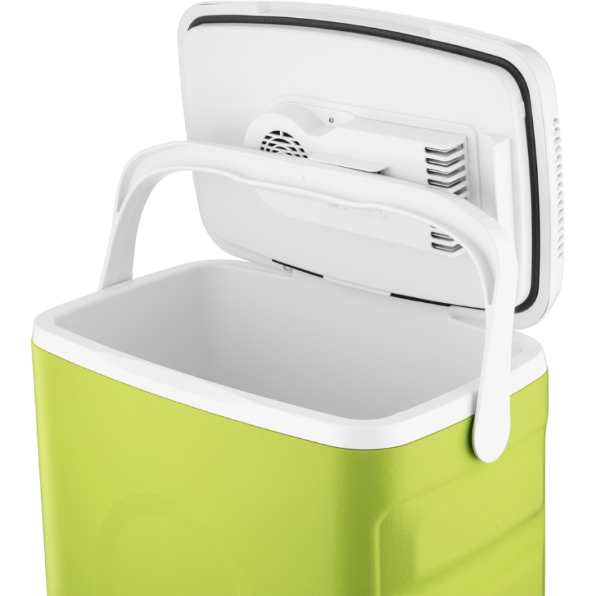 Sencor - Kannettava autojääkaappi 30 l 55W/5V/12V/230V vihreä/valkoinen