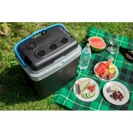 Sencor - Kannettava autojääkaappi 33 l 60W/12V/230V musta