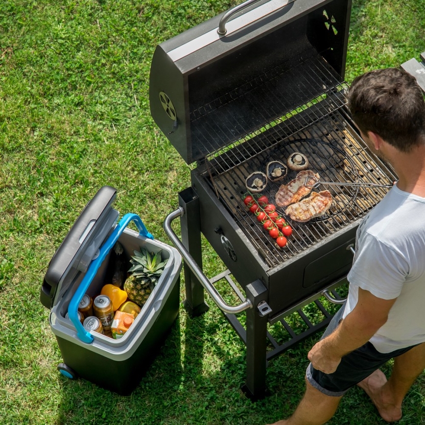 Sencor - Kannettava autojääkaappi 33 l 60W/12V/230V musta