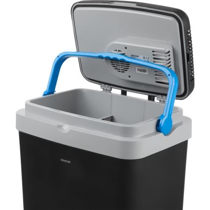 Sencor - Kannettava autojääkaappi 33 l 60W/12V/230V musta