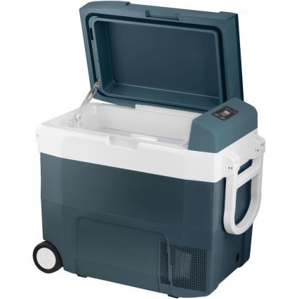 Sencor - Kannettava kompressorikäyttöinen autojääkaappi 55 l 70W/12V/230V sininen/valkoinen