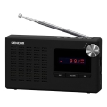 Sencor - Kannettava PLL FM -radiovastaanotin 5W 800 mAh 3,7V USB ja MicroSD