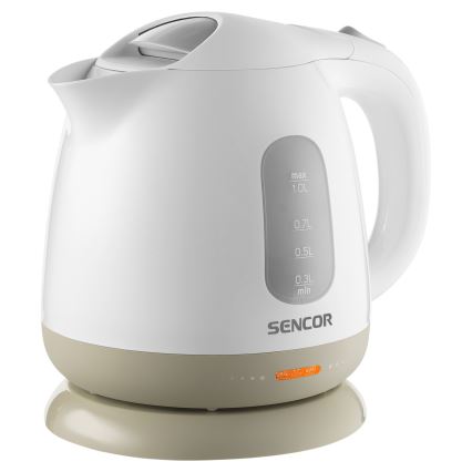 Sencor - Kattila 1 l 1100W/230V valkoinen/beige