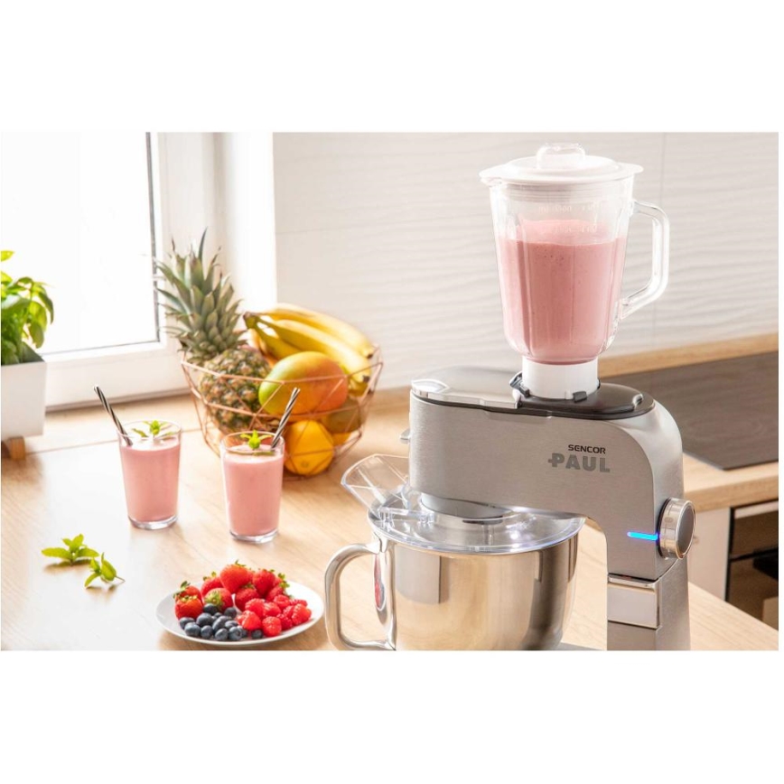 Sencor - Keittiökone ruostumattomalla teräskulholla 1700W/230V mattakromi