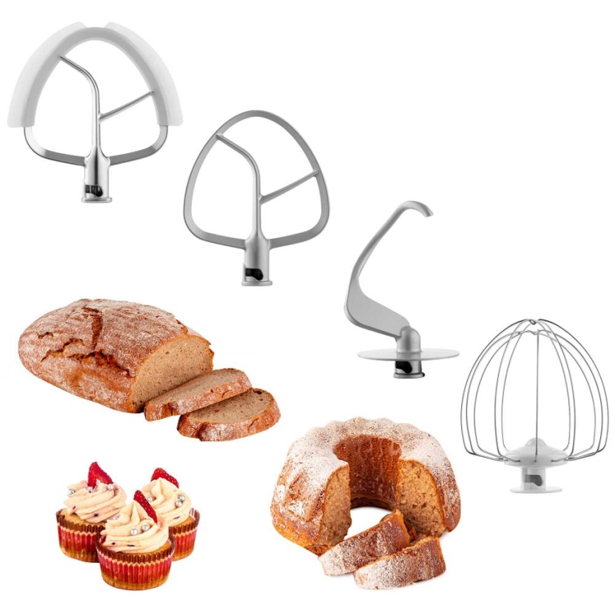 Sencor - Keittiökone ruostumattomalla teräskulholla 1700W/230V mattakromi