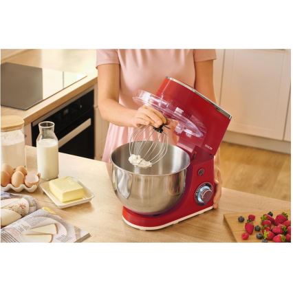 Sencor - Keittiökone ruostumattomalla kulholla 1300 W/230 V, punainen