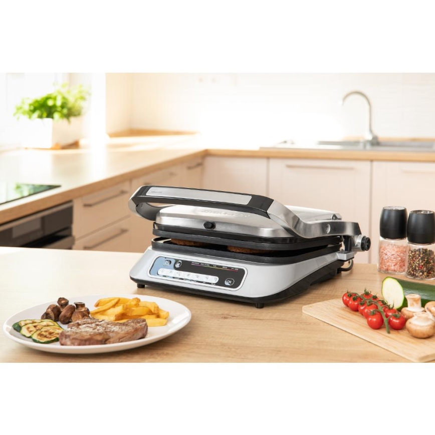 Sencor - Kontaktigrilli 2100W/230V mattakromi