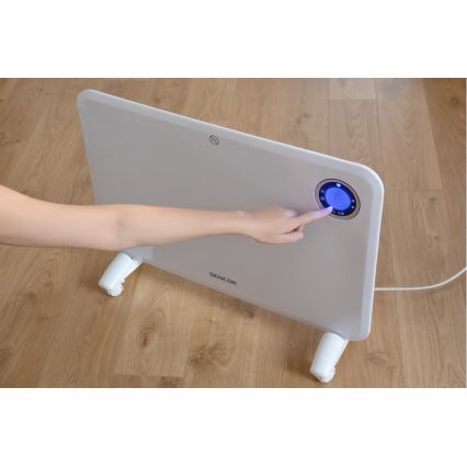 Sencor - Konvektorilämmitin LCD-näytöllä ja termostaatilla 750W/1500W/230V IP24