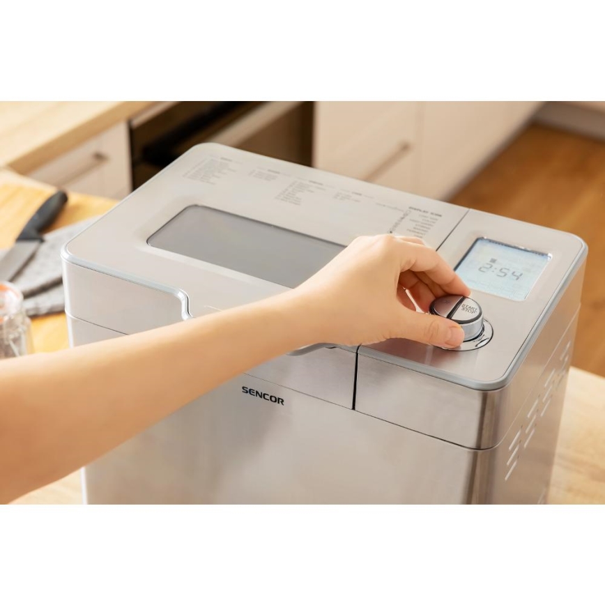 Sencor - Kotileipäkone 550W/230V mattakromi