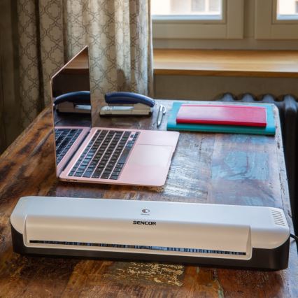 Sencor - Laminaattori A3 160W/230V valkoinen/musta