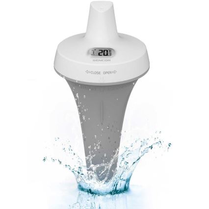 Sencor - Langaton kelluva uima-altaan anturi 2xAA IPX7