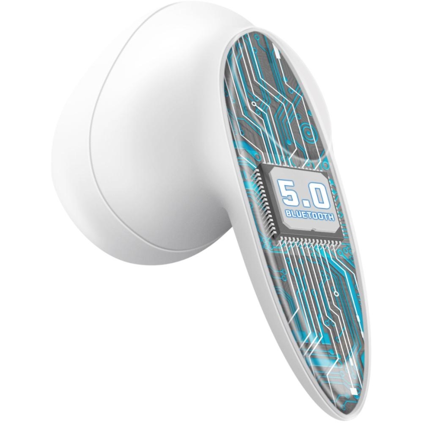 Sencor - Langattomat kuulokkeet 230 mAh + 2x 25 mAh IPX4 valkoinen