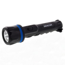 Sencor - LED Taskulamppu LED/2xAA IP62 sininen