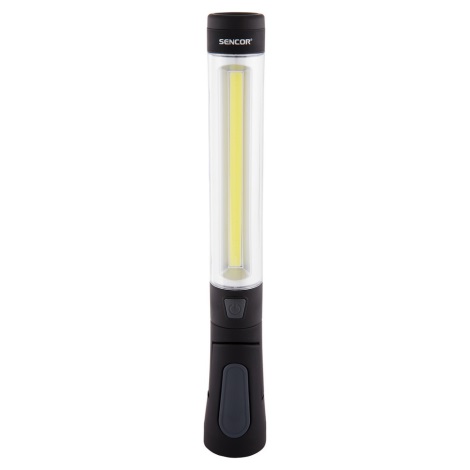 Sencor - LED-taskulamppu LED/3W/COB + LED/1W/4xAAA