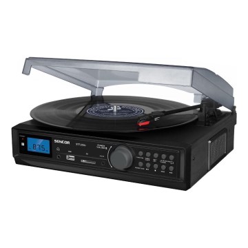 Sencor - Levysoitin USB/SD/FM 8W/230V + kaukosäädin