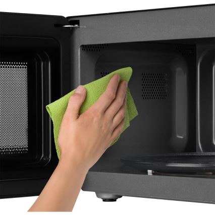 Sencor - Mikroaaltouuni 800W/230V 17 l hopea