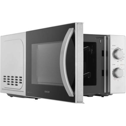 Sencor - Mikroaaltouuni grillitoiminnolla 700W/1000W/230V 20 l mattakromi