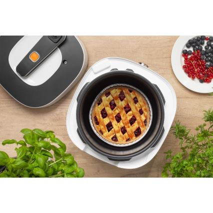 Sencor - Monitoiminen sähköinen painekattila 5,5 l 1000W/230V valkoinen/musta