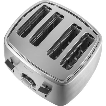 Sencor - Nelipaikkainen leivänpaahdin 1600W/230V, mattakromi