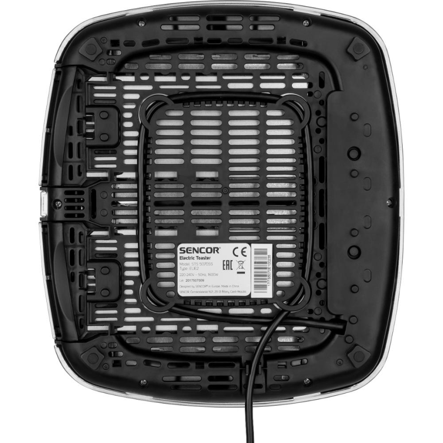 Sencor - Nelipaikkainen leivänpaahdin 1600W/230V, mattakromi