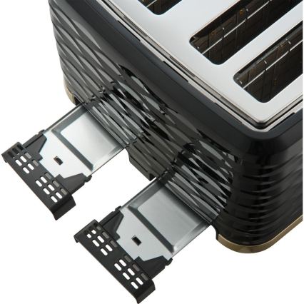 Sencor - nelipaikkainen leivänpaahdin 1600W/230V musta/beige