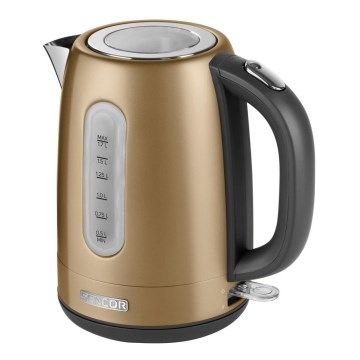 Sencor - Nopea vedenkeitin 1,7 l 2150W/230V kultainen