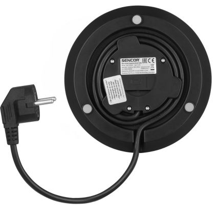 Sencor - nopea vedenkeitin lämpötilansäädöllä, 1,5 l, 2150 W/230 V, musta/ruusukulta