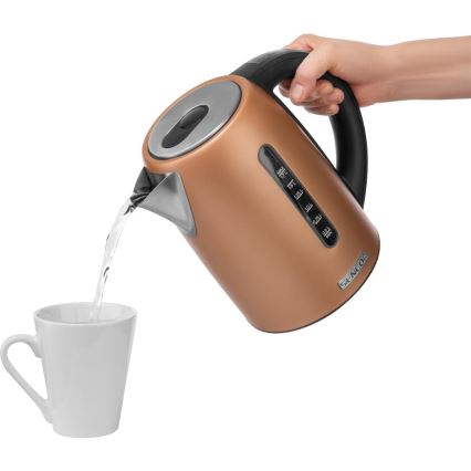 Sencor - Nopea vedenkeitin lämpötilansäädöllä 1,7 l 2150W/230V kuparinvärinen